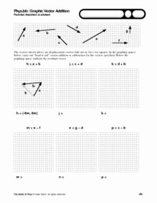 Vector Worksheet Physics Answers Inspirational Phyzjob Graphic Vector Addition 9th 11th Grade