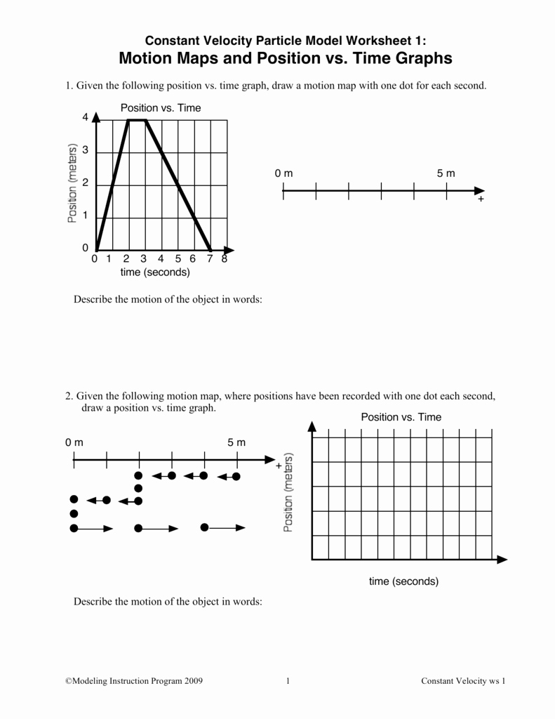 Velocity Time Graph Worksheet Answers Beautiful Model Worksheet 4 Interpreting Graphs Accelerated