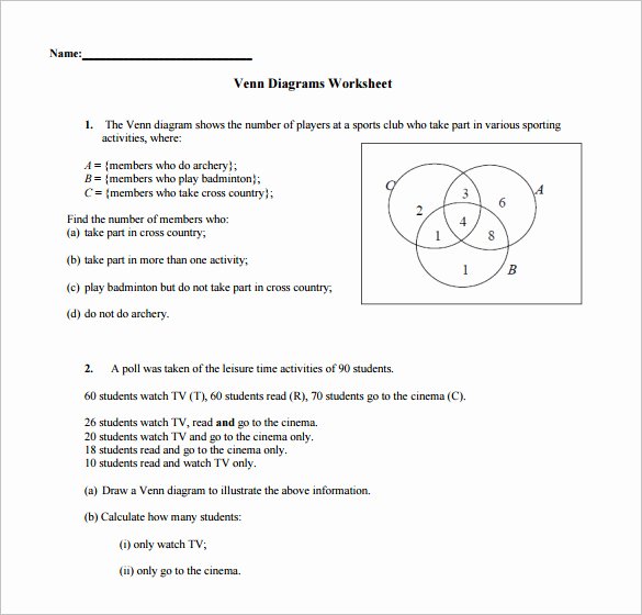 Venn Diagram Word Problems Worksheet Awesome 10 Venn Diagram Worksheet Templates Pdf Doc