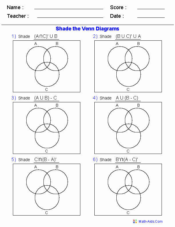 Venn Diagram Word Problems Worksheet New Venn Diagram Worksheets