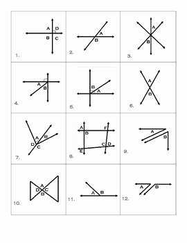 Vertical Angles Worksheet Pdf Luxury Special Angle sort Plementary Supplementary and