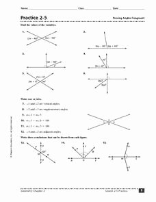 Vertical Angles Worksheet Pdf New Practice 2 5 Proving Angles Congruent 8th 9th Grade