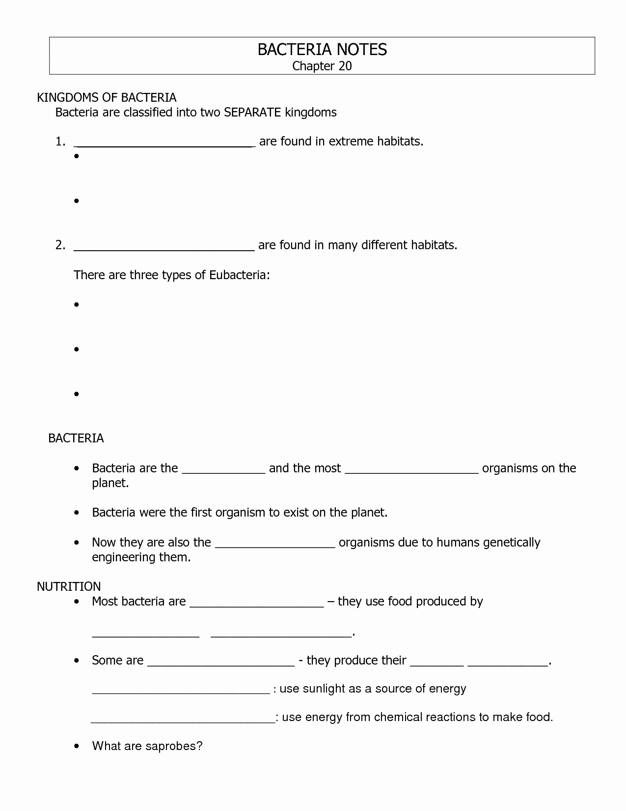 Virus and Bacteria Worksheet Answers Best Of 14 Best Of Viruses and Bacteria Worksheets