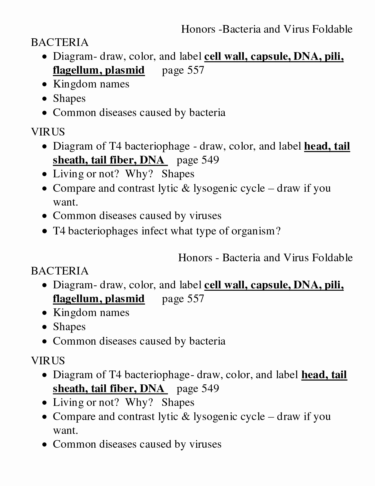 Virus and Bacteria Worksheet Lovely Bacteria Worksheet Notes