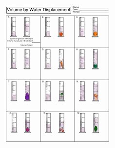 Volume by Water Displacement Worksheet Elegant Chemistry Lab Equipment Bing