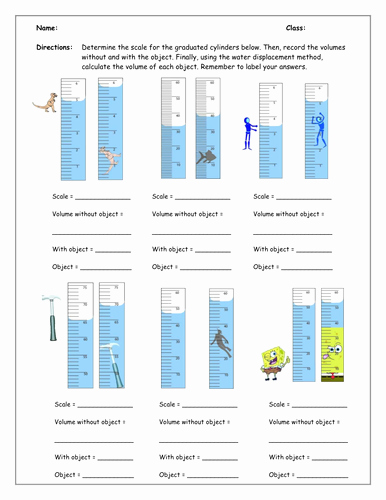 50 Volume By Water Displacement Worksheet Chessmuseum Template Library