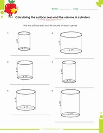 Volume Of Cylinders Worksheet Beautiful Surface area &amp; Volume Of solid Figures Worksheets