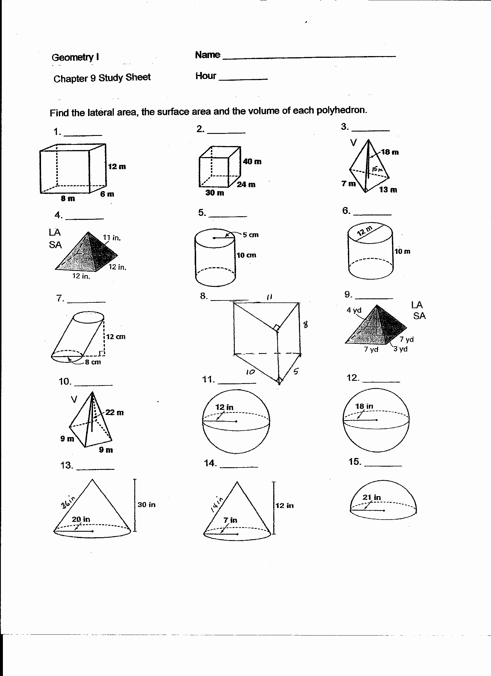 Volume Of Sphere Worksheet Elegant 16 Best Of Cone Cylinder and Sphere Worksheet