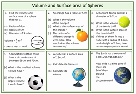 Volume Of Spheres Worksheet Luxury Volume and Surface area Of Spheres by Mizz Happy