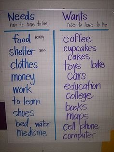 Wants Vs Needs Worksheet Luxury 1000 Images About My Classroom Needs Wants Goods Services