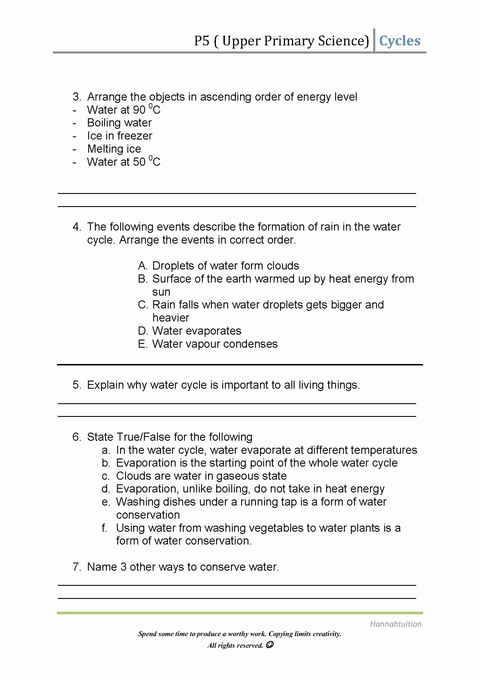 Water Cycle Worksheet Answer Key Awesome Water Cycle Worksheet Answer Key the Best Worksheets Image