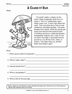 Water Cycle Worksheet Middle School Lovely Water Cycle Practice