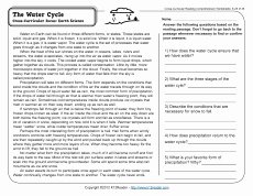 Water Cycle Worksheet Middle School Luxury Water Cycle Reading Worksheets Spelling Grammar