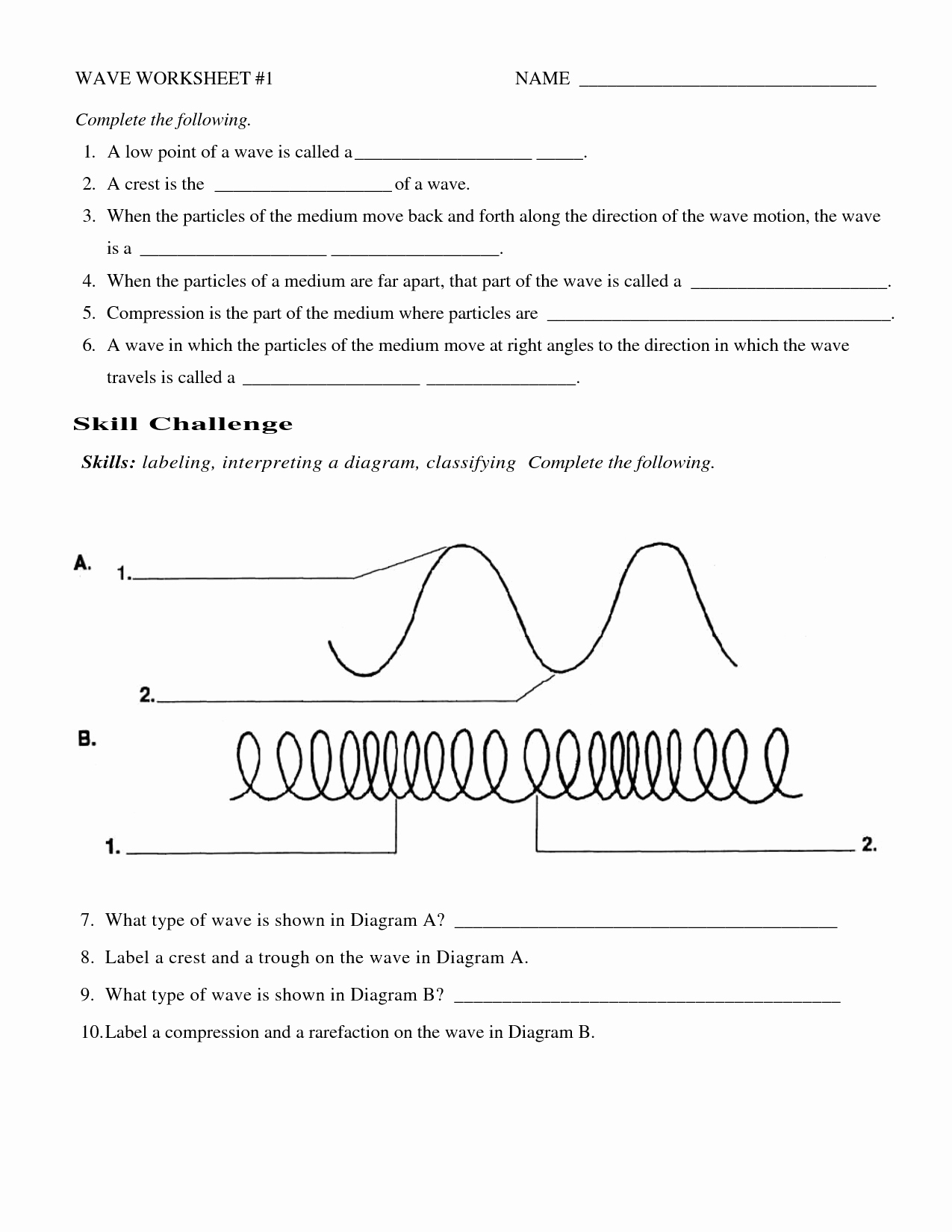 Wave Review Worksheet Answer Key Inspirational Physics Worksheet Category Page 1 Worksheeto