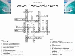 Wave Review Worksheet Answer Key New Waves Crossword Word Search Scramble Questions Word