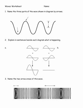 Waves Worksheet Answer Key Beautiful Waves Review Practice Worksheet by Maura & Derrick Neill