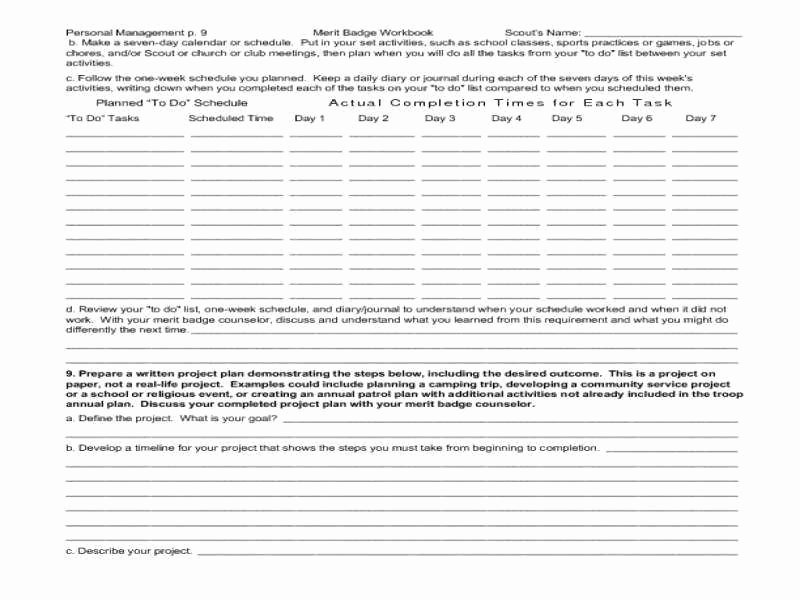 Weather Merit Badge Worksheet New Camping Merit Badge Worksheet