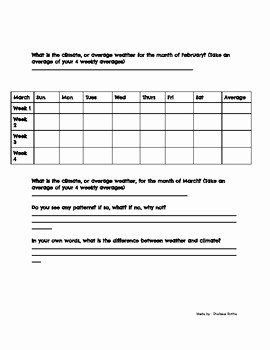 Weather Vs Climate Worksheet Inspirational Weather Vs Climate M&amp;m Activity by the Techie Science