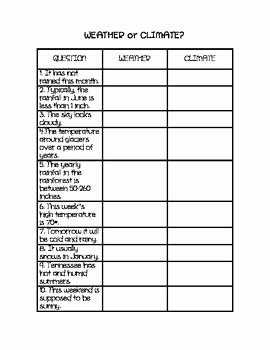 Weather Vs Climate Worksheet Unique 25 Best Ideas About Weather and Climate On Pinterest