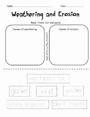 Weathering and Erosion Worksheet Best Of 1000 Images About 5th Grade Science On Pinterest