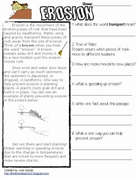 Weathering and Erosion Worksheet Best Of Weathering and Erosion Read by the Techie Teacher