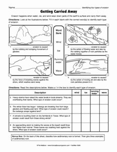 Weathering and Erosion Worksheet Lovely Weathering and Erosion Worksheets for Kids the Best