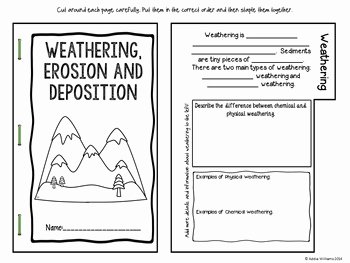 Weathering and Erosion Worksheet Luxury Weathering and Erosion Flip Book by Ad Williams