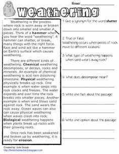 Weathering and Erosion Worksheet Luxury Weathering Erosion and Deposition Tictactoe Choice Board