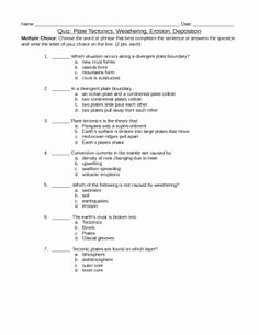 Weathering Erosion and Deposition Worksheet Luxury Geology Worksheets and Printable Activities