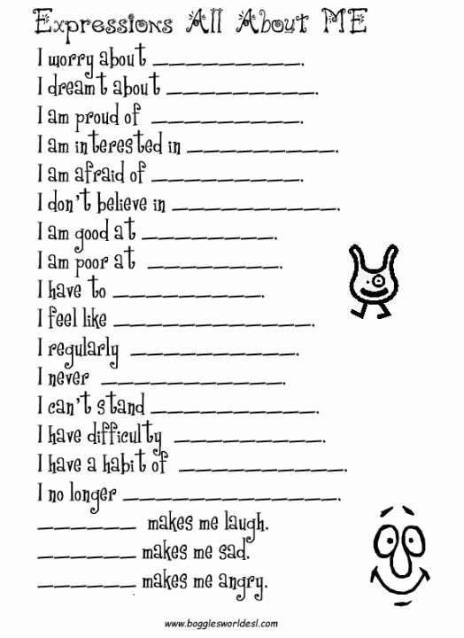 Who Am I Worksheet Fresh All About Me Counseling Pinterest