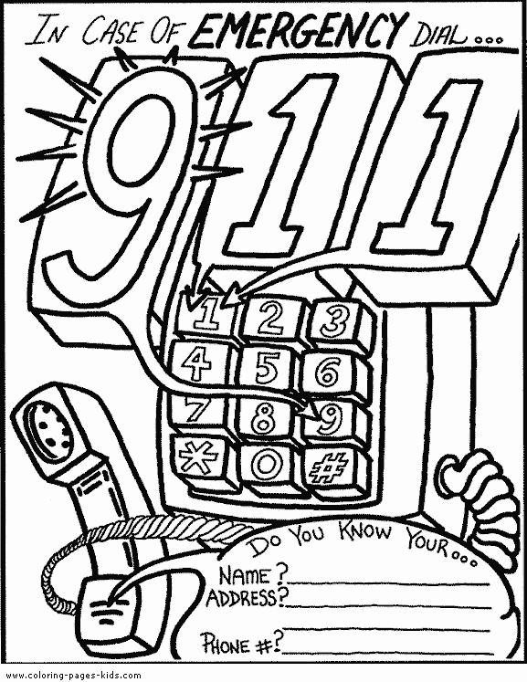 Whose Phone is This Worksheet Inspirational 911 Phone Coloring Page