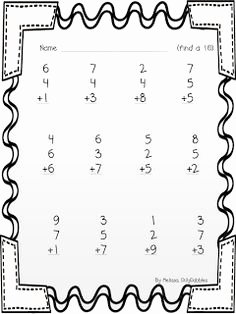 Whose Phone is This Worksheet Unique 1000 Images About Adding Three Numbers On Pinterest