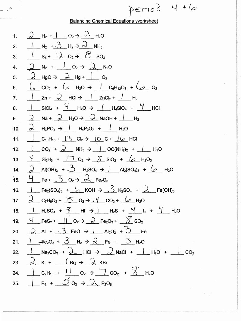 Worksheet Balancing Equations Answers Beautiful Dlewis Blog Notes On Kinetics and Balancing Equations for