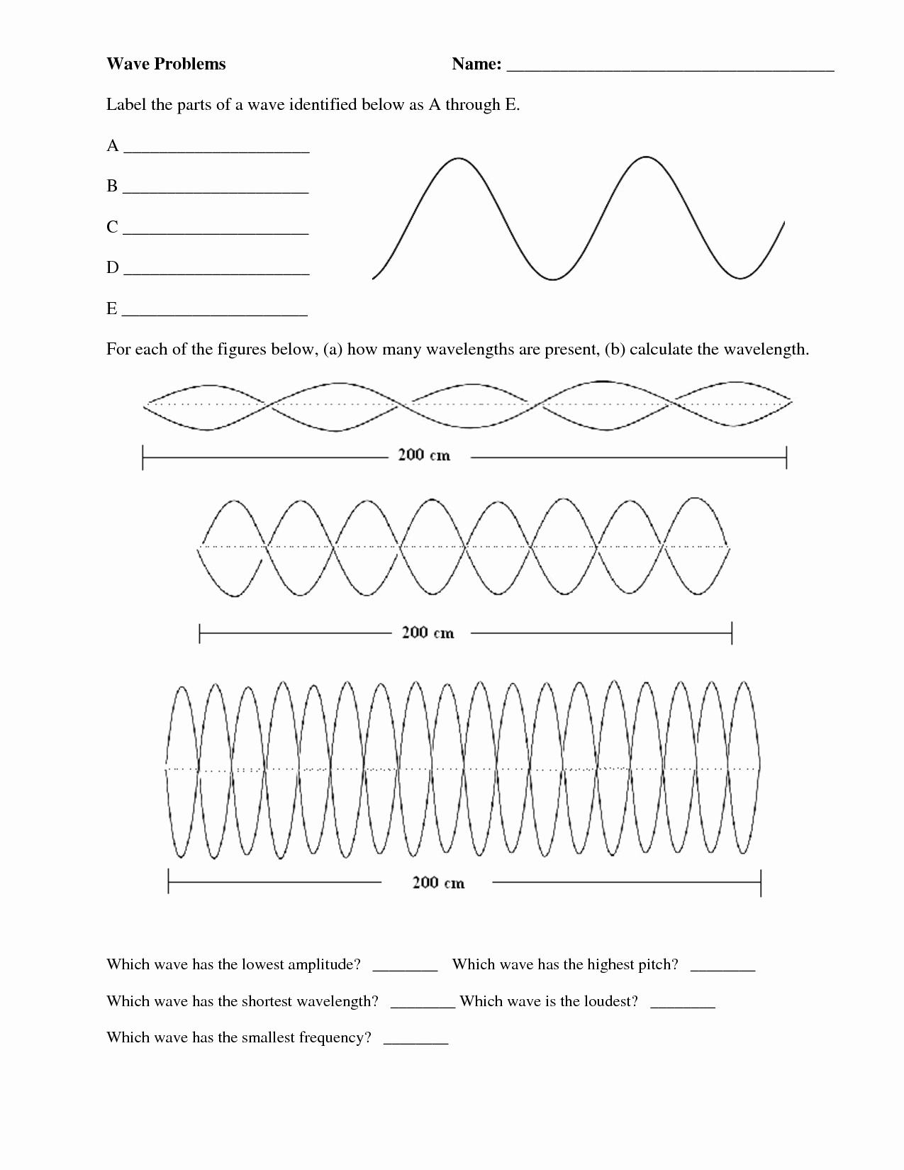 Worksheet Labeling Waves Answer Key Beautiful 16 Best Of Hw Worksheet Labeling Waves Answers