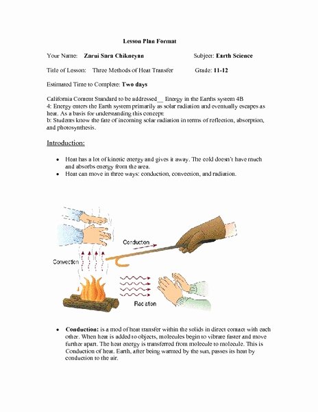 Worksheet Methods Of Heat Transfer Unique Heat Transfer Three Methods Heat Transfer