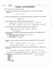 Worksheet Periodic Trends Answers Beautiful Periodic Trends Worksheet It is Harder to Pull Electrons