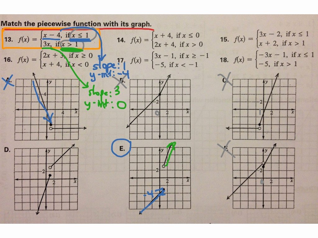 50 Worksheet Piecewise Functions Answer Key