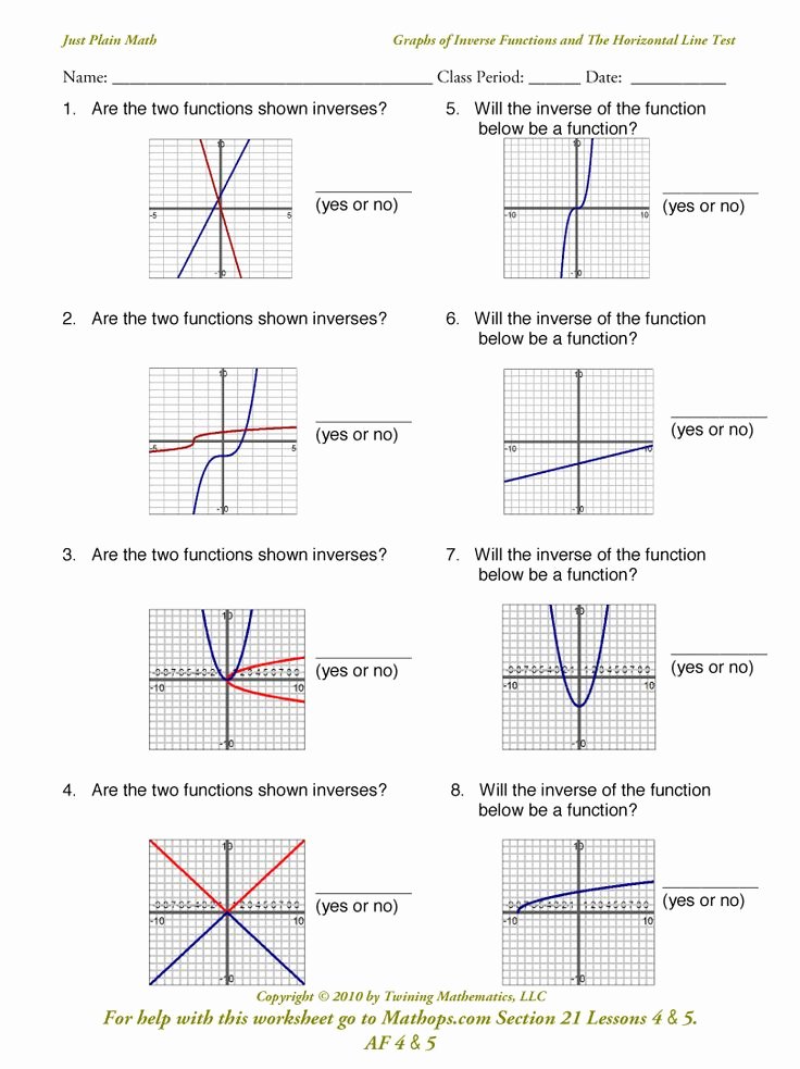 Graphing Piecewise Functions Worksheet