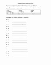 Worksheet Polarity Of Bonds Answers Fresh Electronegativity and Bonding Worksheet 9th 10th Grade