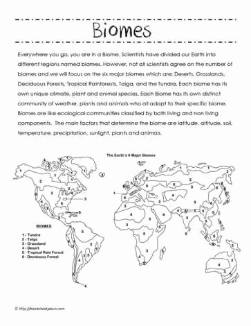 World Biome Map Coloring Worksheet New Biome Facts and Map Of Biomes Perfect Color Me Map that