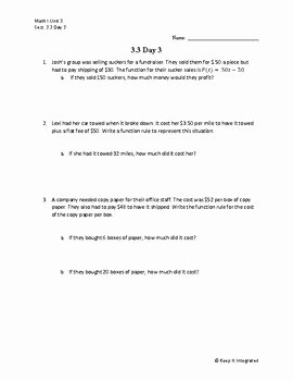 Writing A Function Rule Worksheet Best Of Writing Function Rules Day 3 Worksheet by Keep It