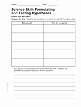 Writing A Hypothesis Worksheet Best Of Writing Hypothesis Worksheet Middle School Scientific