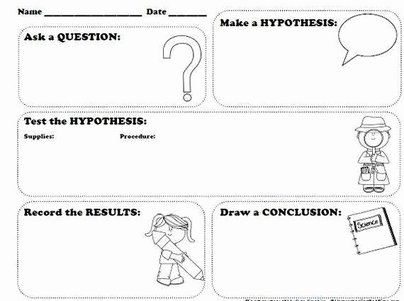 Writing A Hypothesis Worksheet Unique Writing A Good Hypothesis Worksheet for Kids