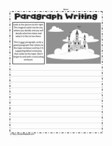 Writing A Paragraph Worksheet Unique Paragraph Writing Worksheets