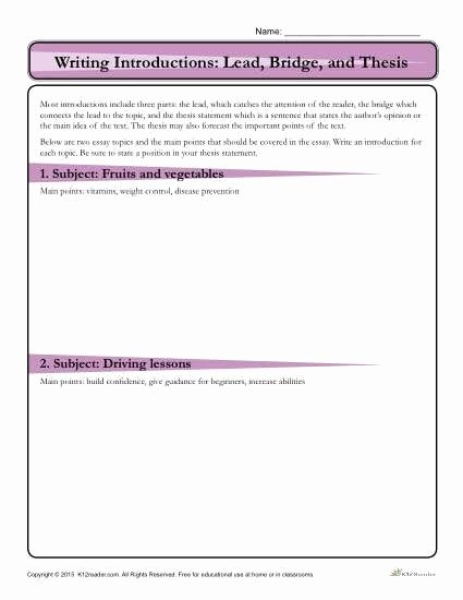 Writing A thesis Statement Worksheet Fresh 77 Best Images About Essay Writing On Pinterest