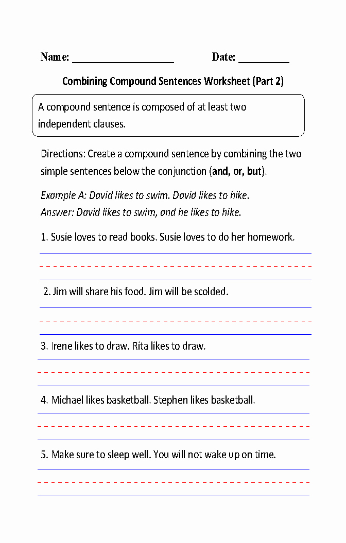 Topic Sentence 4th Grade Worksheet