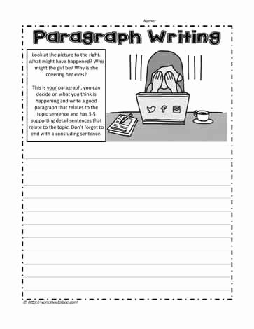 Writing A topic Sentence Worksheet Unique Writing A Paragraph Worksheets