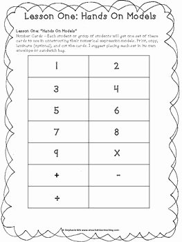 Writing and Evaluating Expressions Worksheet Luxury Mon Core 5th Grade Math Writing &amp; Evaluating Numerical