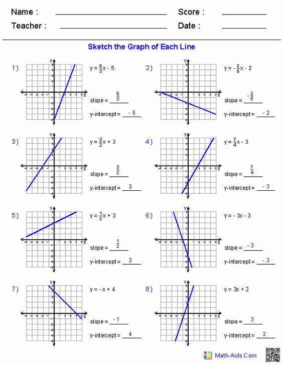 Writing Equations From Graphs Worksheet Fresh Writing Equations Lines Given the Graph Worksheet