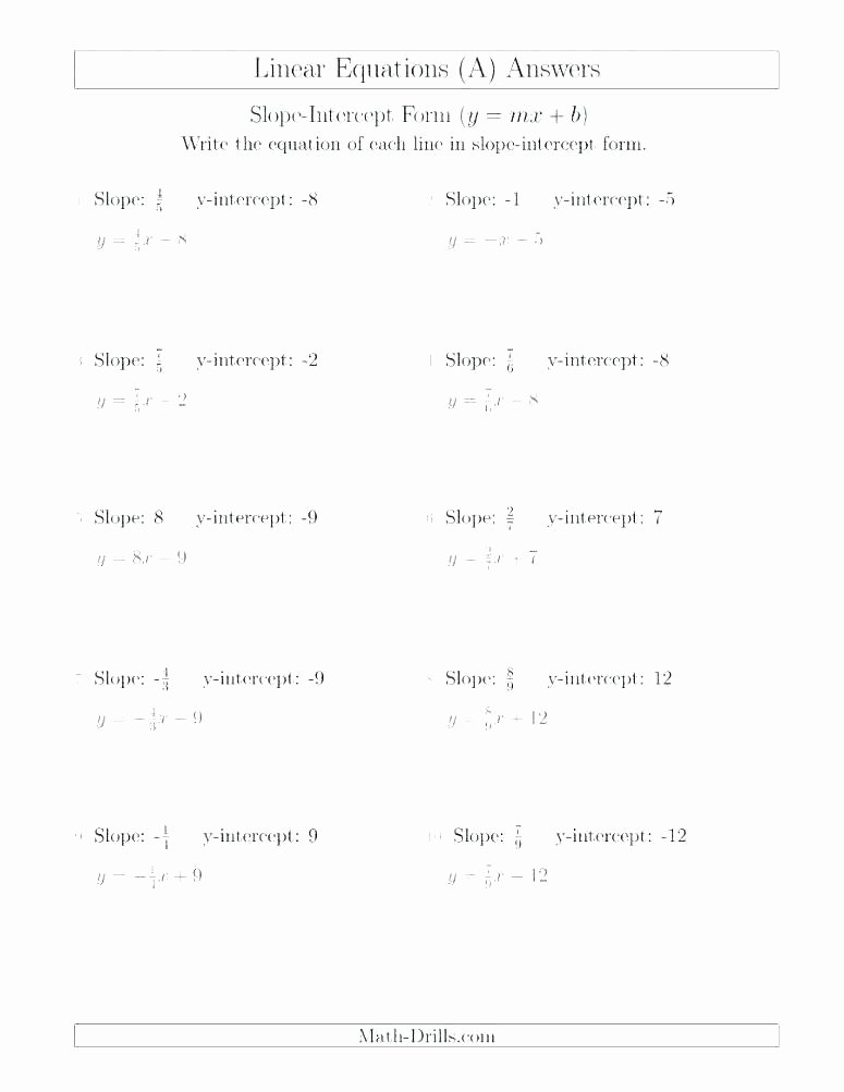 Writing Equations From Tables Worksheet Luxury Writing Equations In E Variable Worksheets Tessshebaylo